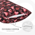 thumbnail image 3 of Fuzoiu Ladybugs and Red Hearts Print Fuzzy Pillowcases, Super Soft Pillow Case Cover with Zipper for Bedroom, Sofa, Couch,Cozy Pillow Shams for All Seasons-14"x20", 3 of 6