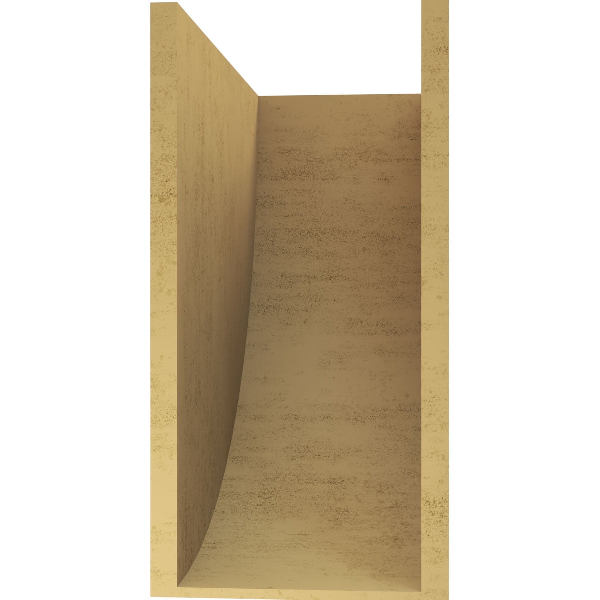 11"W x 22"D x 22"H Classic Durham Rough Cedar Woodgrain TimberThane Corbel, Primed Tan