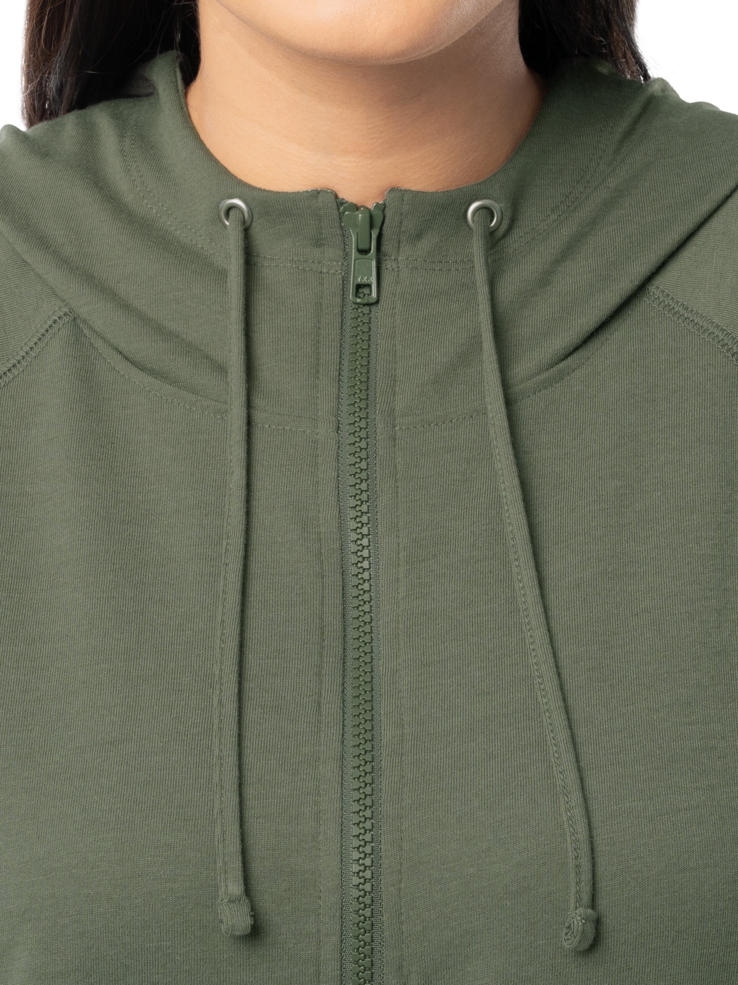 Athletic Works Women's Plus Lightweight Zip-Up Hoodie Jacket, Size 1X-5X