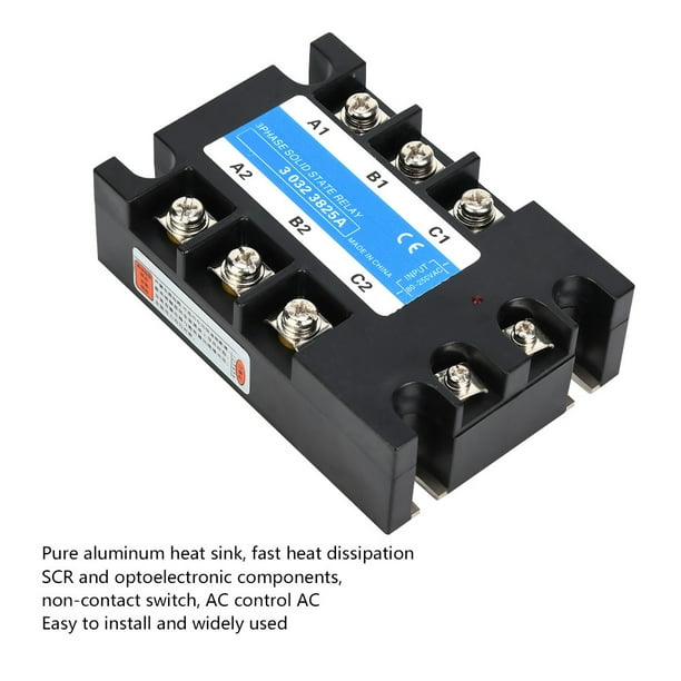 Module Relais Statique SSR-25 AA 25A 240V AC - Tension 90-250V AC