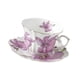 thumbnail image 4 of Taza y platillo de porcelana para té, café con leche o jugo. Taza con asa. 200 ml, 4 of 9