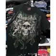 thumbnail image 1 of Y2K Style Streetwear Tee Gothic Skull Cross Print Trendy Graphic Summer T shirts Front and back printing, 1 of 6