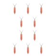 thumbnail image 2 of Guardurnaity Abalorio de columna hexagonal, joyería hecha a mano, regalos de aniversario, colgantes colgantes, amuletos de cristal para manualidades, sandía Melon rojo 10piezas Guardurnaity CBP395300, 2 of 4