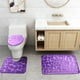thumbnail image 4 of Xihbxyly Venta de palets Alfombrillas de Baño para Baño - Juego 3 Alfombrillas de Baño de Espuma viscoelástica, Alfombrillas de Baño suaves y cómodas, Absolutos de agua, Antideslizantes, Gruesas, Lav, 4 of 4
