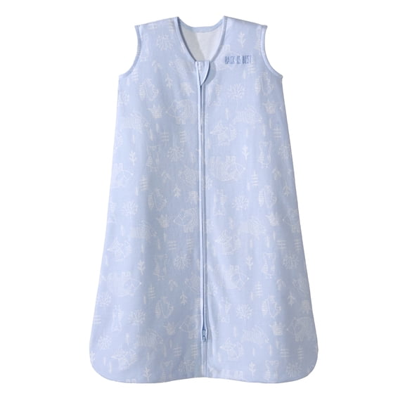 Halo® Sleepsack® Wearable Blanket, 100% Cotton, Blue Woodland, Infant Boys, Small, 0-6 Months
