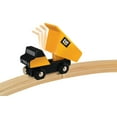 thumbnail image 6 of MasterPieces Officially Licensed CAT Dump Truck Wooden Toy Train Engine For Kids, 6 of 6