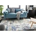 thumbnail image 3 of SAFAVIEH Madison Roswell Vintage Abstract Area Rug, Cream/Blue, 12' x 15', 3 of 8