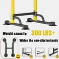 thumbnail image 3 of PROHIKER Power Tower Dip Station, Pull Up Bar Stand Power Rack with Backrest, Height Adjustable Strength Training Equipment for Fitness Home Workout, Yellow, 3 of 8