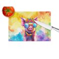 thumbnail image 4 of Carolines Treasures DAC4026LCB 15 x 12 in. Hippie Animal Pig Glass Cutting Board, 4 of 5