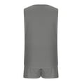 thumbnail image 7 of pimelu Summer Saving 2 Pieces Sets for Women Womens Summer Tops Sets Sleeveless Tank Tops and Shorts Sets with Pocket Trendy Solid Lounge Sets, 7 of 7