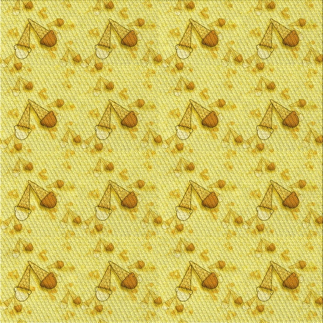 Ahgly Company Tapis d'Intérieur Lavable en Machine Carré Jaune Transitionnel, 7 Pieds Carré