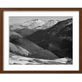 thumbnail image 2 of Art.com Close In View Dark Shadowed Hills In Fgnd Mts In Bkgd Long's Peak Rocky Mt NP Colorado 1933-1942 Art Print by Ansel Adams, Brown Frame Wall Art, 21" x 17", 2 of 5