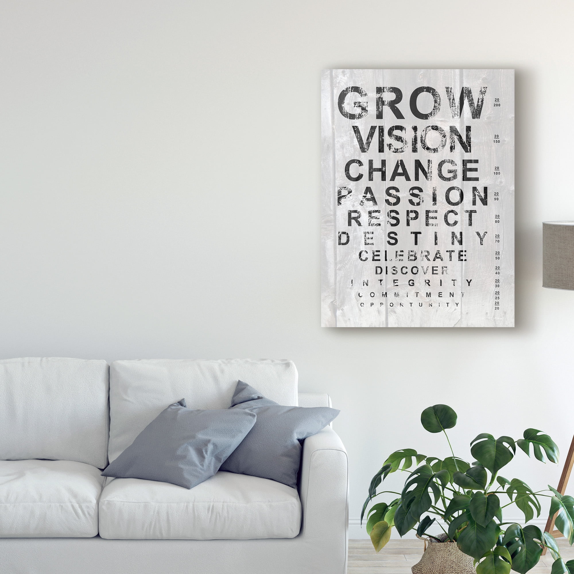 Trademark Fine Art 'Eye Chart II' Canvas Art by Andrea James