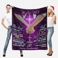 thumbnail image 2 of XZYG Custom Love Saying Message Text Blanket to My Wife from Husband I Want All My Last to Be Will You Custom Hug Blanket Gifts(40*50inch), 2 of 5