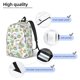 thumbnail image 3 of Easygdp Frog Wear Chef Hat Mochila de Lona Resistente para Laptop, Compatible con Laptops de 15 a 17 pulgadas, Ideal para Escuela, Trabajo y Viajes-Small, 3 of 5