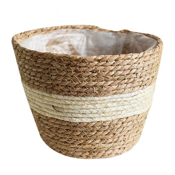 Grass Planter Basket Indoor Outdoor Flower Pots Cover Plant Containers for Home New