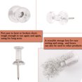 thumbnail image 4 of Unique Bargains 1000 Pcs 3/8 Inch Push Pins  Thumb Tacks for Home Office Cork Boards Map Note Picture Hanging Clear, 4 of 8