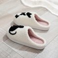 thumbnail image 5 of Fengactive Womens Plush Slippers Black Cat Butterfly Decor Warm Indoor Non Slip Home Slippers, 5 of 9