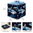 thumbnail image 3 of Starry Shark Foldable Toy Box Cube Organizer with Handle, 10.8"x10.5"x10.6", Large Capacity Toy Storage Bin, 3 of 6