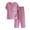 Pink, variant on Women's 2 Piece Outfits Women' Short Sleeved Summer Cardigan Top Female Loose Middle Aged Elderly Suit Shirt Cotton and Linen Two Pieces Blue Xl