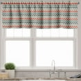 thumbnail image 3 of Ambesonne Retro Valance & Curtain, Geometric Angled Lines, 55"x24", Multicolor, 3 of 6
