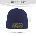 thumbnail image 3 of JUNZAN Camouflage Skulls Mens Winter Hats Thick Knit Cuff Beanie Cap Beanie Hat, 3 of 5