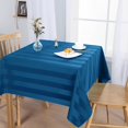 thumbnail image 2 of Striped Square Tablecloth Beige - Stainproof, Spillproof and Waterproof Washable Polyester Fabric 4 ft Table Cloth for Outdoor Picnic and Banquet, 54 x 54 Inch, 2 of 15