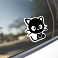 thumbnail image 3 of Adhesivo De Vinilo Con Diseño De Gato Gatito | Coches Camiones Furgonetas Paredes Portátiles Tazas | Negro Sobre Fondo Blanco | 5,5 Pulgadas | Kcd1315, 3 of 5
