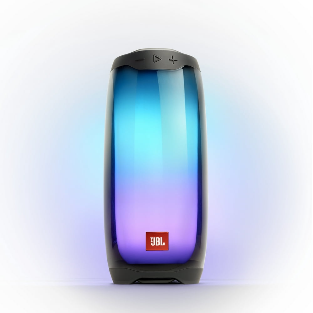 JBL Pulse 4 Waterproof Portable Bluetooth Speaker with Light Show and Sound - Black