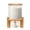 Clear-A, variant on Autrinix Large Capacity Cereal Dispenser, 0.79 Gallon, Wall-Mounted Storage for Grains, Nuts, and Dry Foods, with Airtight Lid and Space-Saving Design