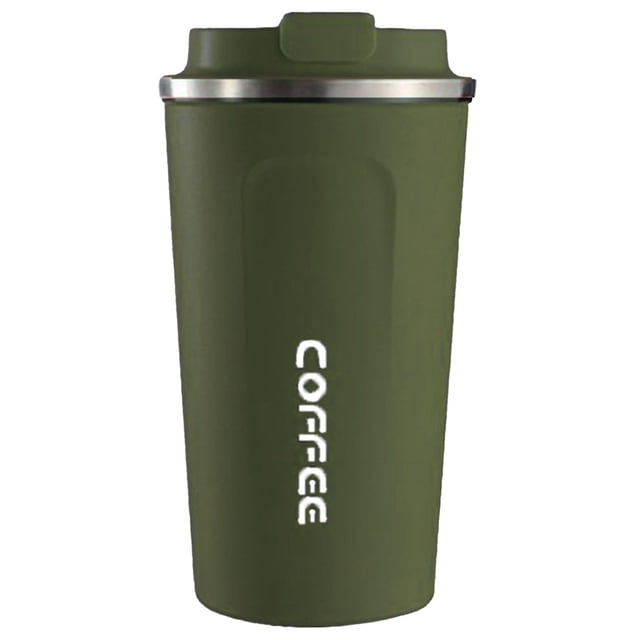 Smart Temperature Display Coffee Cup Portable 304 Stainless Steel Insulation Cup Simple Style Pure Color Generation 2nd Green 510ml