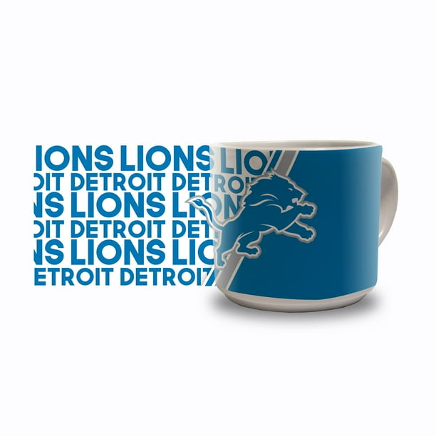 Rico Industries Nfl Football Detroit Lions Taza De Café De Cerámica Metro De 14 Onzas