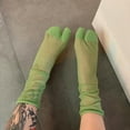 thumbnail image 3 of Summer Mesh Split Toe Socks Unisex Comfortable Soft Combed Cotton Two-Toed Socks Harajuku Men Women Tabi Sock ﻿ 2, 3 of 5