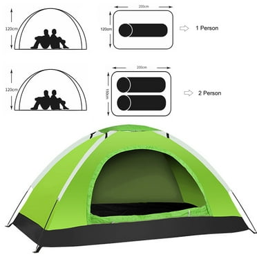 Taituoti Ultralight Camping Tent With Shelters Carry Bag For Backpacking Trip Hiking,Army Green 1 Person