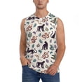 thumbnail image 1 of Balery Black Cat And Snake Camisetas sin mangas para hombre, absorbe la humedad y protege contra el mal olor.-Small, 1 of 7