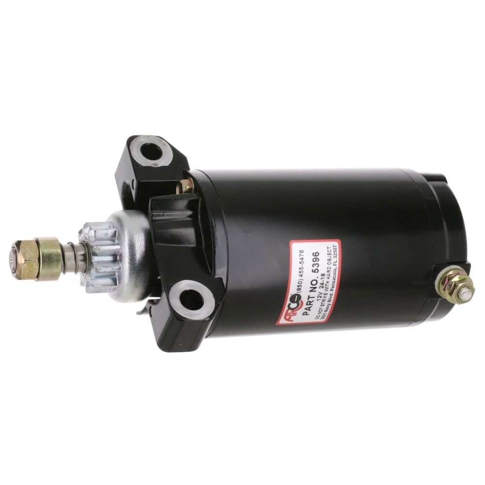 ARCO 5396 Outboard Starter Motor - Fits Mercury 30-60 HP (1994+), 10-Tooth Gear