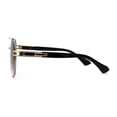 thumbnail image 3 of Mens Classic Double Top Bridge Tear Drop Aviator Metal Sunglasses Gold Smoke, 3 of 4