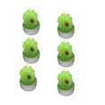 thumbnail image 1 of Bearachild Paquete de 6 Suministros para decoración de pasteles Planta artificial Brillo Velas de cumpleaños Regalos lindos Decoraciones de Type2 NO2, 1 of 6