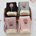 thumbnail image 6 of Godderr Toddler Kids Girls Fleece Leggings Fashion Warm Knitted Pants 2-7 Years Girls Padded Bottoms Baby Versatile Trousers, 6 of 8