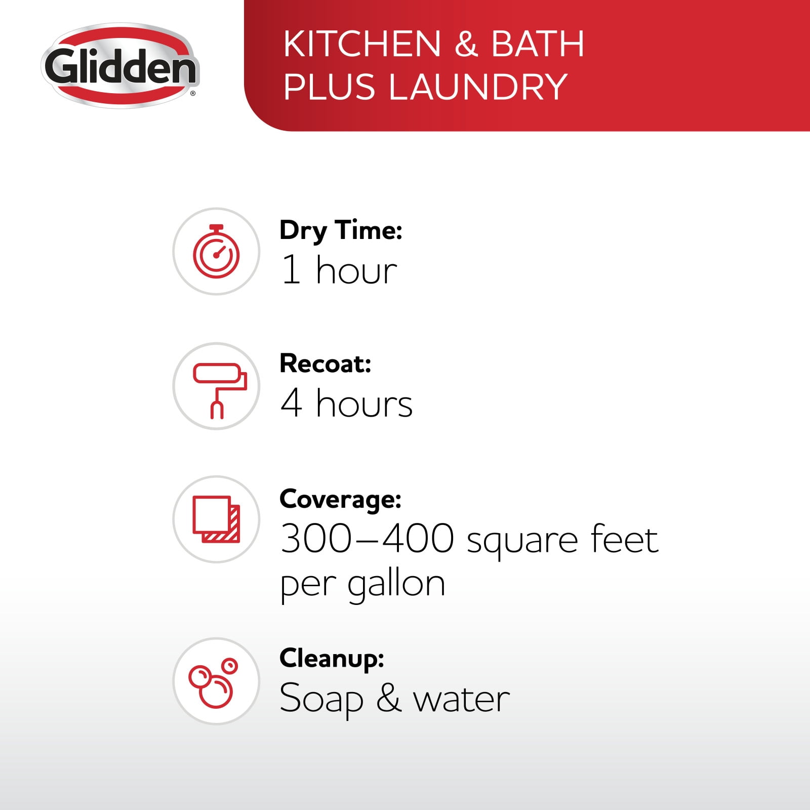 Glidden Glidden Kitchen Bath and Laundry Prairie Dust / Brown, Eggshell Interior Paint with Primer, 1 Gallon