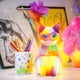thumbnail image 5 of Grafiti pintado a mano para niños, animales de modelado creativos, juguete brillante de goma suave, muñeco embrión blanco, juego de pintura con luz nocturna pequeña, juguete de 10 ml, 5 of 6