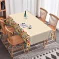 thumbnail image 5 of Nanqianyi Floral Edge Tablecloth,Waterproof Reusable Rectangle Table Cover for Kitchen Dining Party,60"x70", 5 of 6