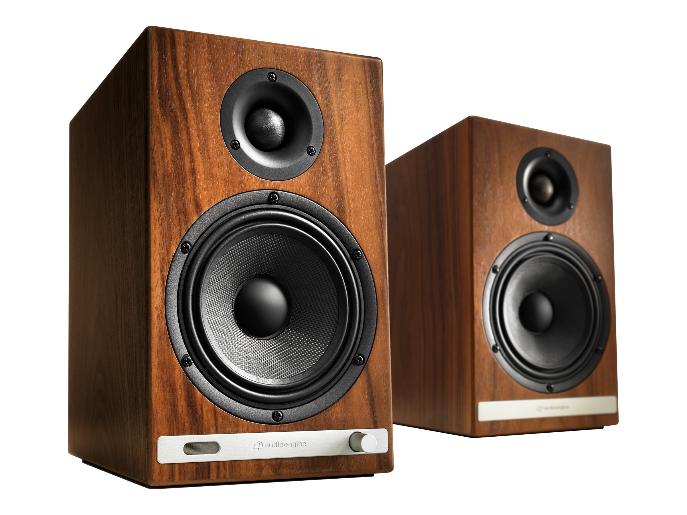 Audioengine HD6 Bluetooth Stereo Bookshelf Speakers - Walnut