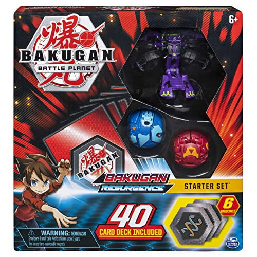Bakugan, Jeu de Départ de Bagarreurs de Combat avec des Créatures Transformatrices, Darkus Hydranoid, pour les 6 Ans et Plus