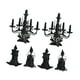 thumbnail image 2 of Juego de 6 portavelas de Halloween para decoración de fiestas, hogar, decoración de Halloween, adorno 3D, arreglo de mesa, portavelas, 2 of 8