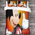 thumbnail image 2 of Mickey Mouse Duvet Cover D, Mickey Mouse Theme D Print Pattern Bedding Set, Bedding Set With Duvet Cover And Pillowcases, For Adult 135*200 Cm, 2 of 5