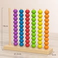 thumbnail image 2 of Wooden Calculation Stand with Colorful Beads Early Education Math Learning Toy for Kids Classroom Home Learning, 2 of 7