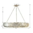 thumbnail image 5 of Crystorama Broche 8 Light Antique Silver Pendant - 33.5"W x 5.75"H x 33.5"D, 5 of 9