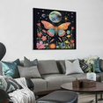 thumbnail image 3 of FUMJ  Butterfly Tapestry Wall Hanging Moonlit Garden Floral Tapestry Moon Phase Witchy Moth Colorful Flower Starry Night Sky Aesthetic Vertical Tapestries for Bedroom Living Room Indie Decor, 3 of 4