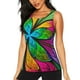 thumbnail image 1 of Fotbe Multicolored Beautiful Flower Blusas Sin Mangas para Mujer – Estilo Casual, Corte Suelto, Slim-Fit, Cuello Redondo Deportivo, Tops de Verano para Gimnasio y Yoga-Medium, 1 of 7